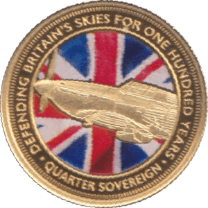 2018 GOLD 1/4 SOVEREIGN BATTLE OF BRITAIN TRISTAN DA CUNHA - Gold World Coins - Cambridgeshire Coins