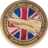 2018 GOLD 1/4 SOVEREIGN BATTLE OF BRITAIN TRISTAN DA CUNHA - Gold World Coins - Cambridgeshire Coins