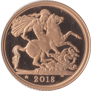 2018 GOLD HALF SOVEREIGN ( PROOF ) - Half Sovereign - Cambridgeshire Coins