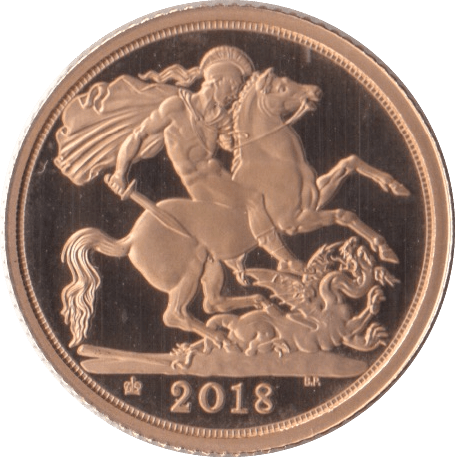 2018 GOLD HALF SOVEREIGN ( PROOF ) - Half Sovereign - Cambridgeshire Coins