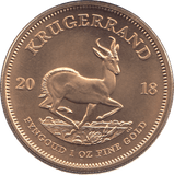 2018 GOLD KRUGERRAND ONE OUNCE SOUTH AFRICA - Gold World Coins - Cambridgeshire Coins
