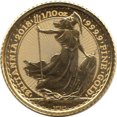 2018 GOLD PROOF 1/10TH OUNCE BRITANNIA - Gold World Coins - Cambridgeshire Coins