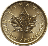 2018 GOLD PROOF 1/10TH OUNCE MAPLE 5 DOLLAR - Gold World Coins - Cambridgeshire Coins