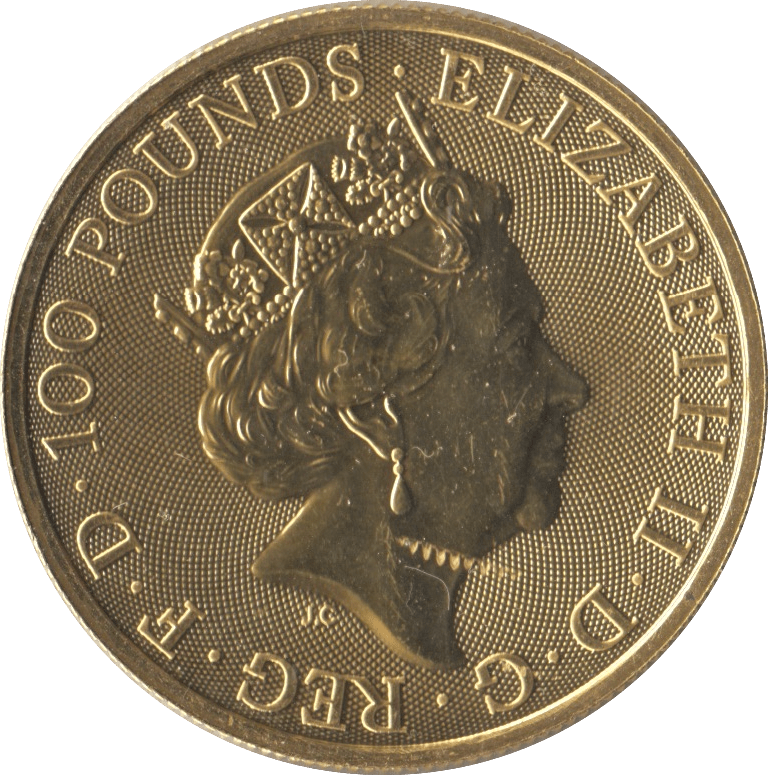 2018 GOLD QUEENS BEASTS ONE OUNCE BLACK BULL OF CLARENCE - GOLD BRITANNIAS - Cambridgeshire Coins