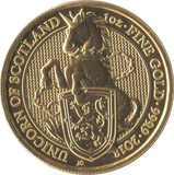 2018 GOLD QUEENS BEASTS ONE OUNCE UNICORN OF SCOTLAND - GOLD BRITANNIAS - Cambridgeshire Coins