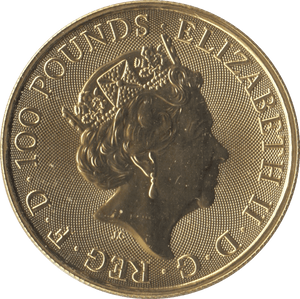 2018 GOLD QUEENS BEASTS ONE OUNCE UNICORN OF SCOTLAND - GOLD BRITANNIAS - Cambridgeshire Coins