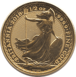2018 HALF OUNCE GOLD £50 BRITANNIA COIN BRILLIANT UNCIRCULATED - GOLD BRITANNIAS - Cambridgeshire Coins