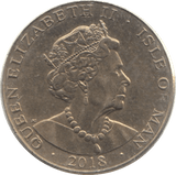 2018 ISLE OF MAN ONE POUND - WORLD COINS - Cambridgeshire Coins