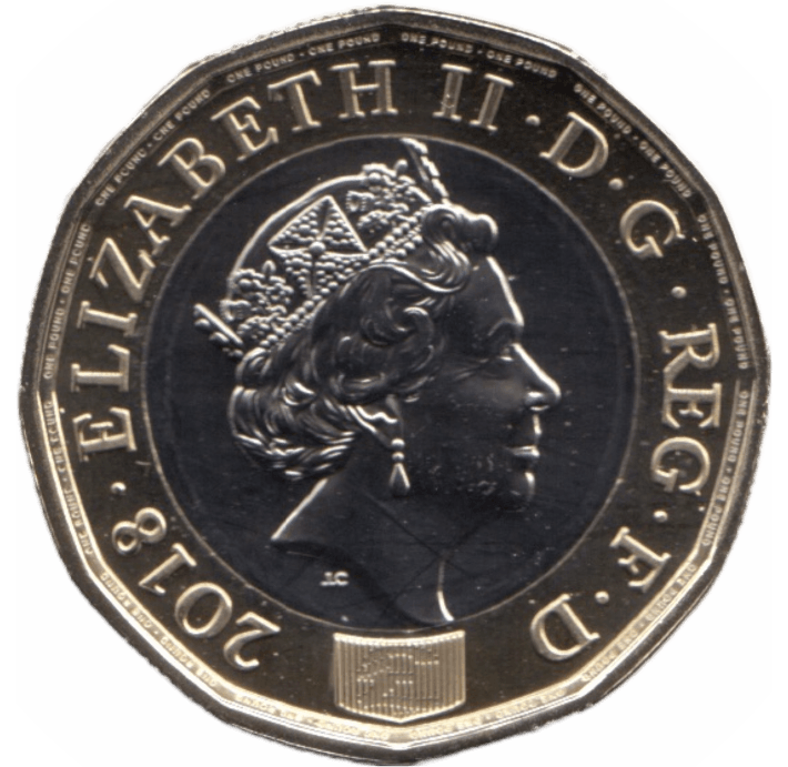 2018 ONE POUND £1 BRILLIANT UNCIRCULATED BU - £1 BU - Cambridgeshire Coins