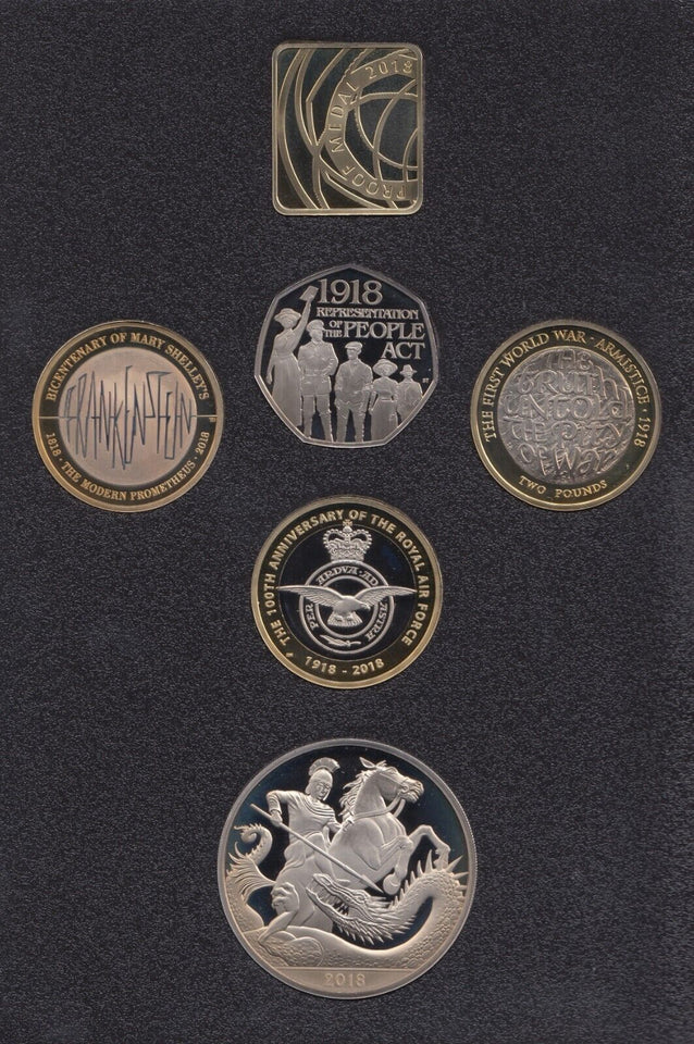 2018 ROYAL MINT COLLECTORS PROOF SET - PROOF SET black - Cambridgeshire Coins