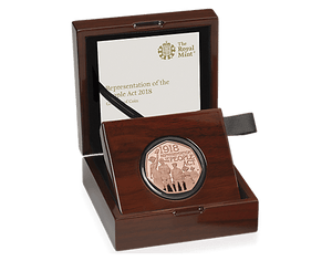 2018 Royal Mint Representation of the people Act 1918 Gold Proof 50p Coin + COA - Gold Proof 50p - Cambridgeshire Coins