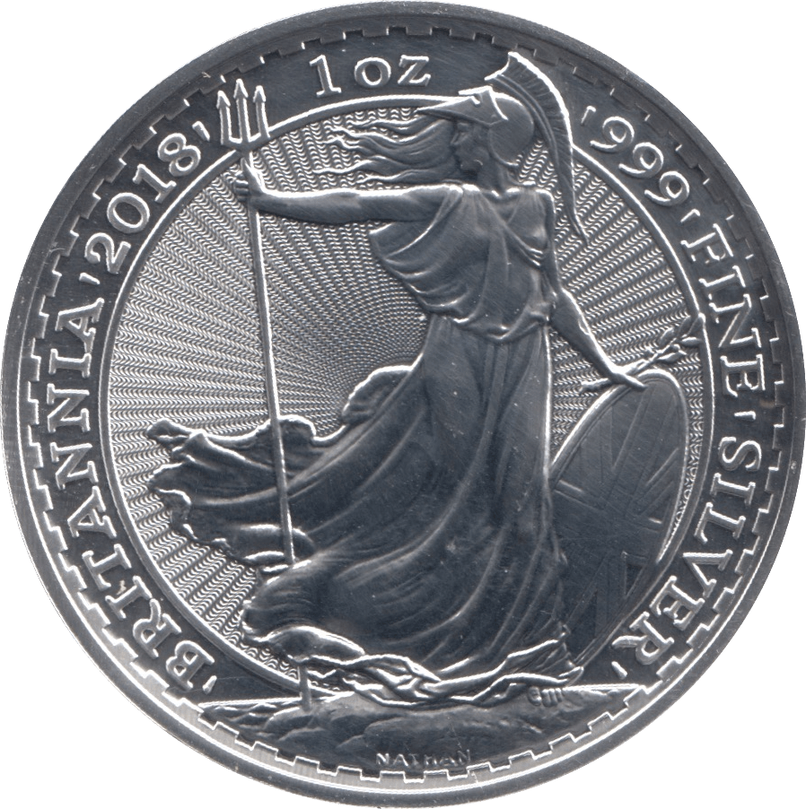 2018 SILVER BRITANNIA ONE OUNCE TWO POUNDS - Cambridgeshire Coins