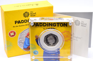 2018 SILVER PROOF PADDINGTON AT STATION 50P COIN - SILVER PROOF 50P PADDINGTON BEAR - Cambridgeshire Coins