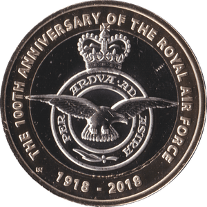 2018 TWO POUND £2 100TH ANNIVERSARY RAF BRILLIANT UNCIRCULATED BU - £2 BU - Cambridgeshire Coins