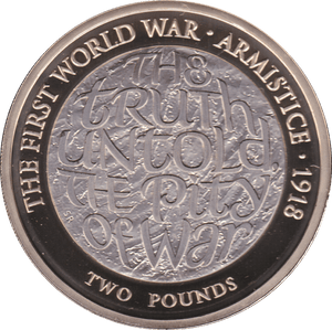 2018 TWO POUND £2 PROOF COIN ARMISTICE OF 1918 - £2 Proof - Cambridgeshire Coins