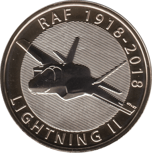 2018 TWO POUND £2 RAF F-35 LIGHTING II BRILLIANT UNCIRCULATED BU - £2 BU - Cambridgeshire Coins