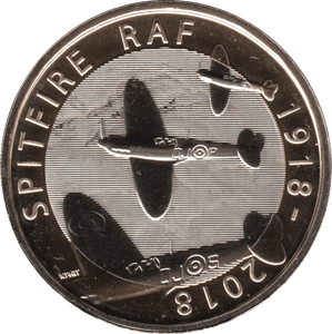 2018 TWO POUND £2 RAF SPITFIRE BRILLIANT UNCIRCULATED BU - £2 BU - Cambridgeshire Coins