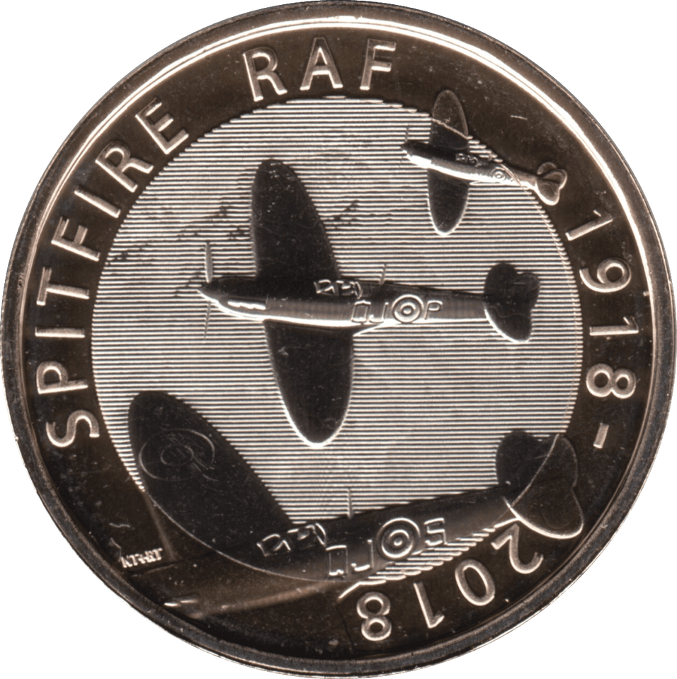 2018 TWO POUND £2 RAF SPITFIRE BRILLIANT UNCIRCULATED BU - £2 BU - Cambridgeshire Coins