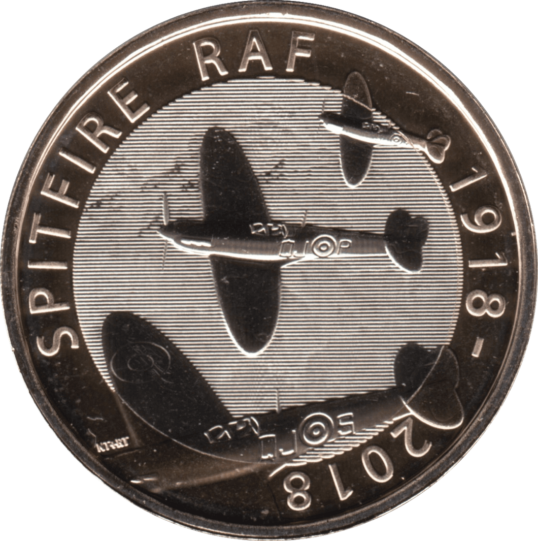 2018 TWO POUND £2 RAF SPITFIRE BRILLIANT UNCIRCULATED BU - £2 BU - Cambridgeshire Coins