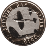 2018 TWO POUND £2 RAF SPITFIRE BRILLIANT UNCIRCULATED BU - £2 BU - Cambridgeshire Coins