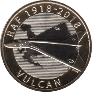 2018 TWO POUND £2 RAF VULCAN BRILLIANT UNCIRCULATED BU - £2 BU - Cambridgeshire Coins