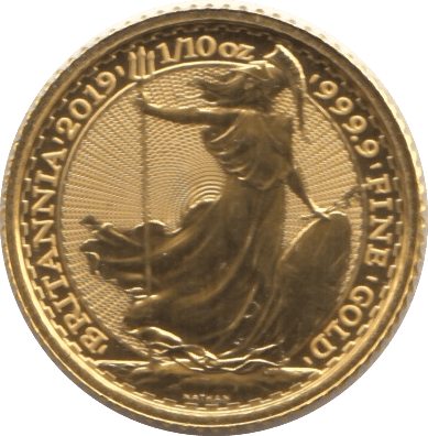 2019 £10 GOLD PROOF BRITANNIA 1/10TH OUNCE - GOLD BRITANNIAS - Cambridgeshire Coins