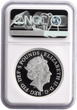 2019 £5 SILVER PROOF TWO OUNCE UNA AND THE LION (NGC) PF69 ULTRA CAMEO - NGC CERTIFIED COINS - Cambridgeshire Coins