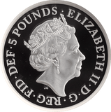 2019 £5 SILVER PROOF TWO OUNCE UNA AND THE LION (NGC) PF69 ULTRA CAMEO - NGC CERTIFIED COINS - Cambridgeshire Coins