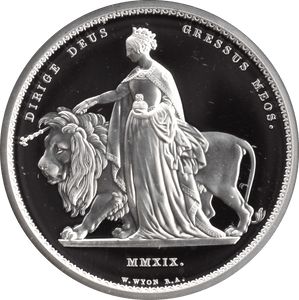 2019 £5 SILVER PROOF TWO OUNCE UNA AND THE LION (NGC) PF69 ULTRA CAMEO - NGC CERTIFIED COINS - Cambridgeshire Coins