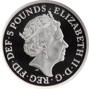 2019 £5 SILVER PROOF TWO OUNCE UNA AND THE LION (NGC) PF69 ULTRA CAMEO - NGC CERTIFIED COINS - Cambridgeshire Coins