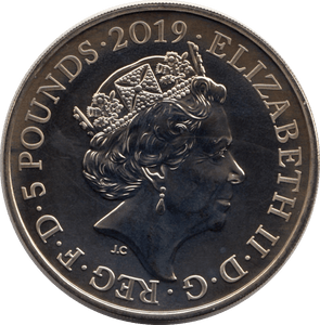 2019 BRILLIANT UNCIRCULATED £5 COIN TOWER OF LONDON RAVEN - £5 BU - Cambridgeshire Coins
