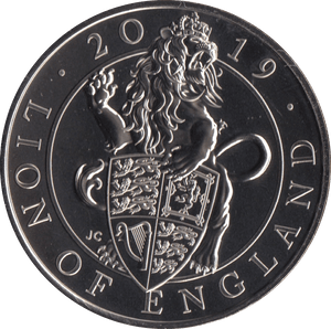 2019 BRILLIANT UNCIRCULATED £5 QUEENS BEASTS LION OF ENGLAND BU - £5 BU - Cambridgeshire Coins