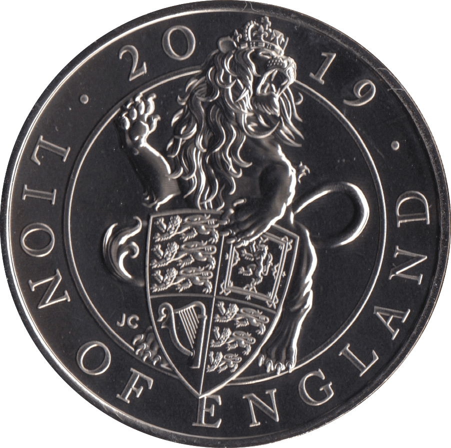 2019 BRILLIANT UNCIRCULATED £5 QUEENS BEASTS LION OF ENGLAND BU - £5 BU - Cambridgeshire Coins
