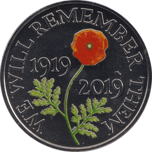 2019 BRILLIANT UNCIRCULATED £5 WE WILL REMEMBER THEM BU - £5 BU - Cambridgeshire Coins
