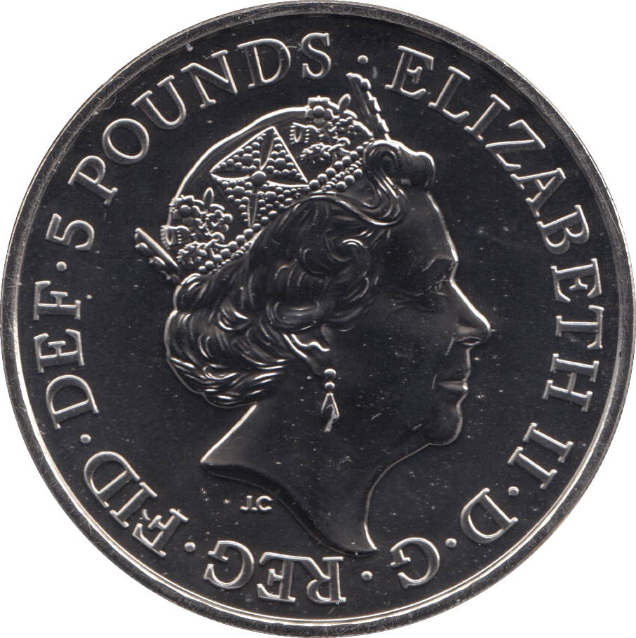 2019 BRILLIANT UNCIRCULATED £5 WE WILL REMEMBER THEM BU - £5 BU - Cambridgeshire Coins