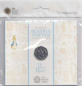 2019 BRILLIANT UNCIRCULATED 50P COIN BEATRIX POTTER PETER RABBIT SEALED - 50p BU Pack - Cambridgeshire Coins