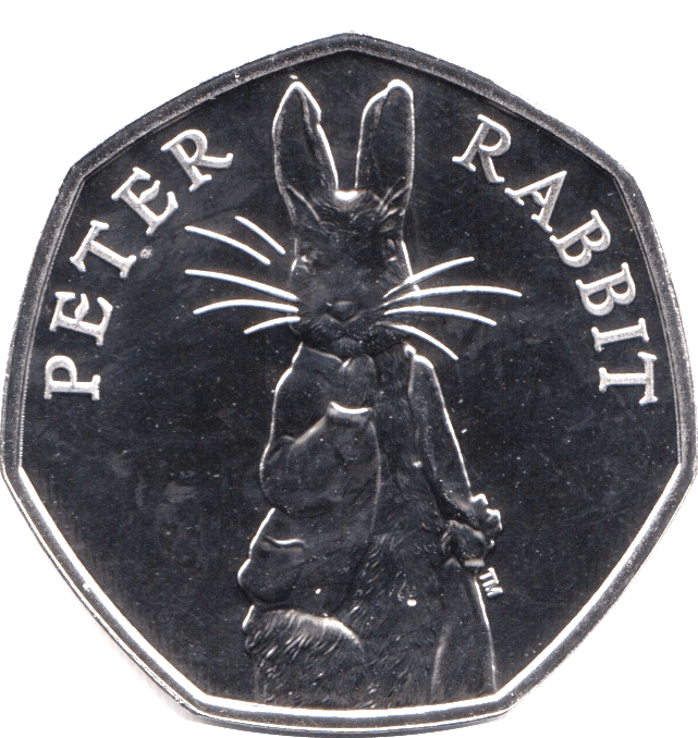 2018 BRILLIANT UNCIRCULATED 50P COIN BEATRIX POTTER PETER RABBIT SEALED ...