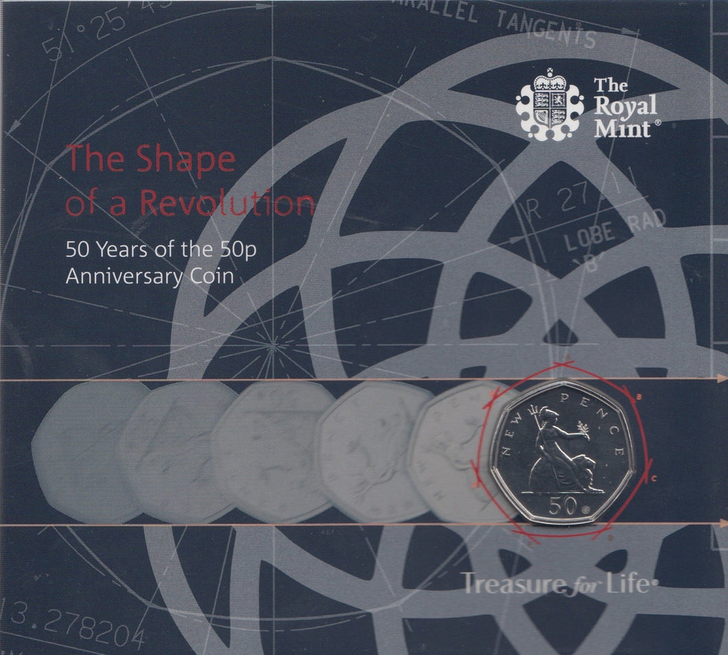 2019 Brilliant Uncirculated 50p The Shape Of A Revolution Pack Sealed BU - 50p BU Pack - Cambridgeshire Coins