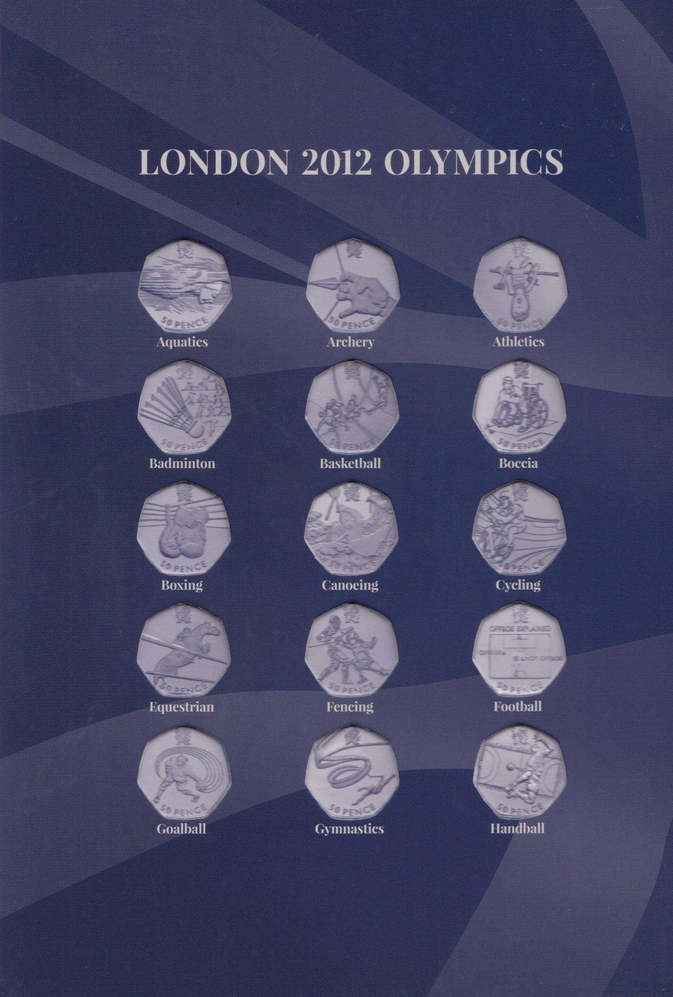 The Royal Mint London 2012 Olympic Sports Collection Coin 50