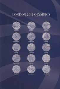 2019 EDITION LONDON OLYMPIC 2012 50P COINS SPORTS COIN HUNT COLLECTORS ALBUM - Coin Album - Cambridgeshire Coins