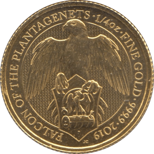 2019 GOLD 1/4 OUNCE FALCON OF PLANTAGENETS QUEENS BEASTS - GOLD BRITANNIAS - Cambridgeshire Coins