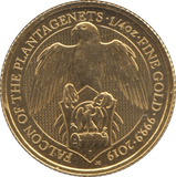 2019 GOLD 1/4 OUNCE FALCON OF PLANTAGENETS QUEENS BEASTS - GOLD BRITANNIAS - Cambridgeshire Coins