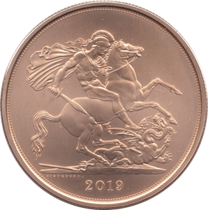 2019 GOLD FIVE POUND MATT ( BU ) - GOLD FIVE POUNDS - Cambridgeshire Coins