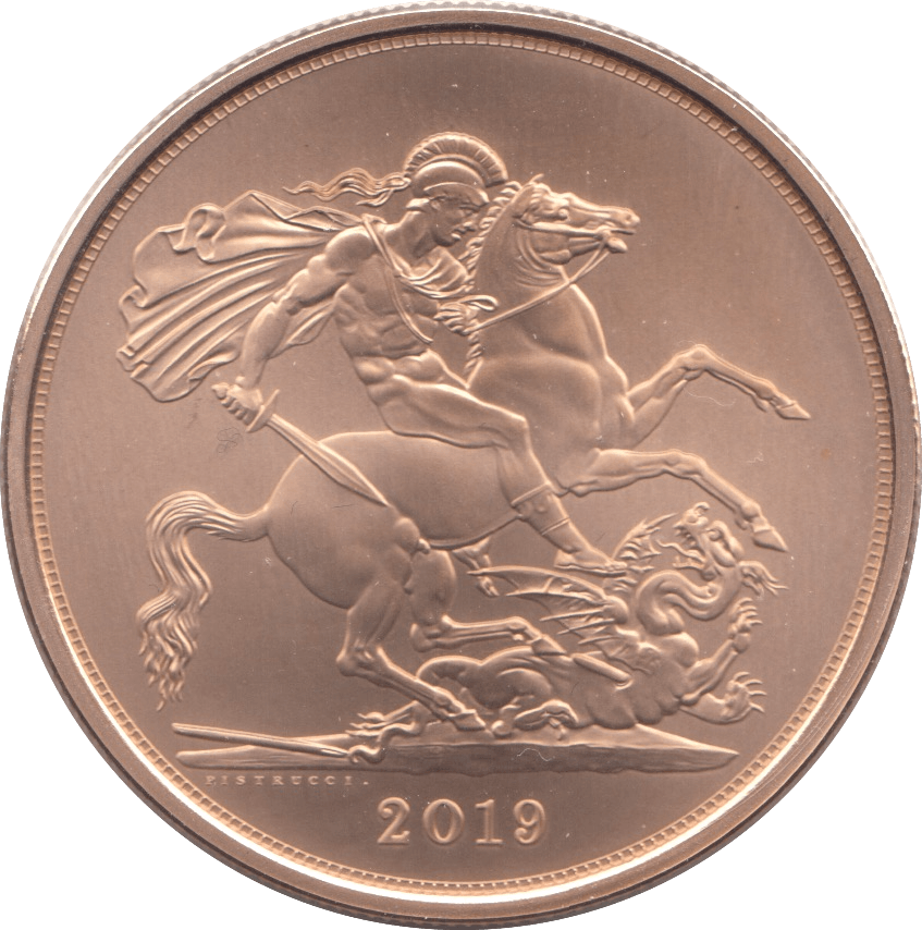 2019 GOLD FIVE POUND MATT ( BU ) - GOLD FIVE POUNDS - Cambridgeshire Coins