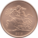 2019 GOLD FIVE POUND MATT ( BU ) - GOLD FIVE POUNDS - Cambridgeshire Coins