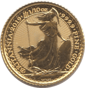 2019 GOLD PROOF 10 POUNDS 1/10 OUNCE BRITANNIA - GOLD BRITANNIAS - Cambridgeshire Coins