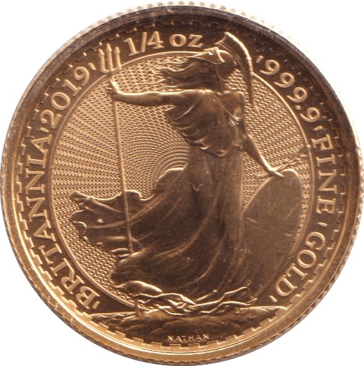 2019 GOLD PROOF £25 1/4 OUNCE BRITANNIA - GOLD BRITANNIAS - Cambridgeshire Coins