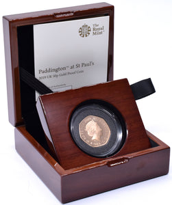 2019 Gold Proof 50p Fifty Pence Coin Paddington St Pauls Cathedral BOX + COA - Gold Proof 50p - Cambridgeshire Coins