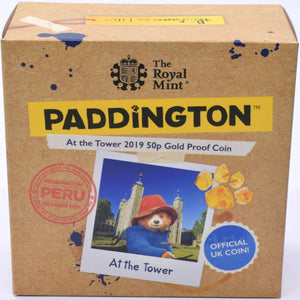 2019 Gold Proof 50p Fifty Pence Coin Paddington Tower of London BOX + COA - Gold Proof 50p - Cambridgeshire Coins