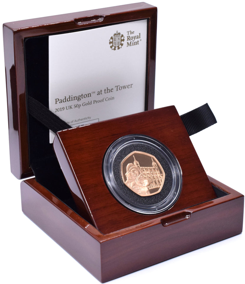 2019 Gold Proof 50p Fifty Pence Coin Paddington Tower of London BOX + COA - Gold Proof 50p - Cambridgeshire Coins